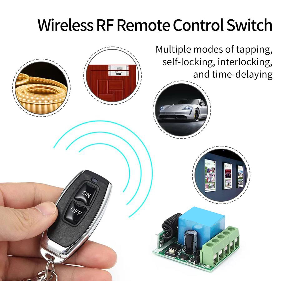 DC 12V 433Mhz RF Wireless Remo - 433Mhz Receiver Module 评论和价格