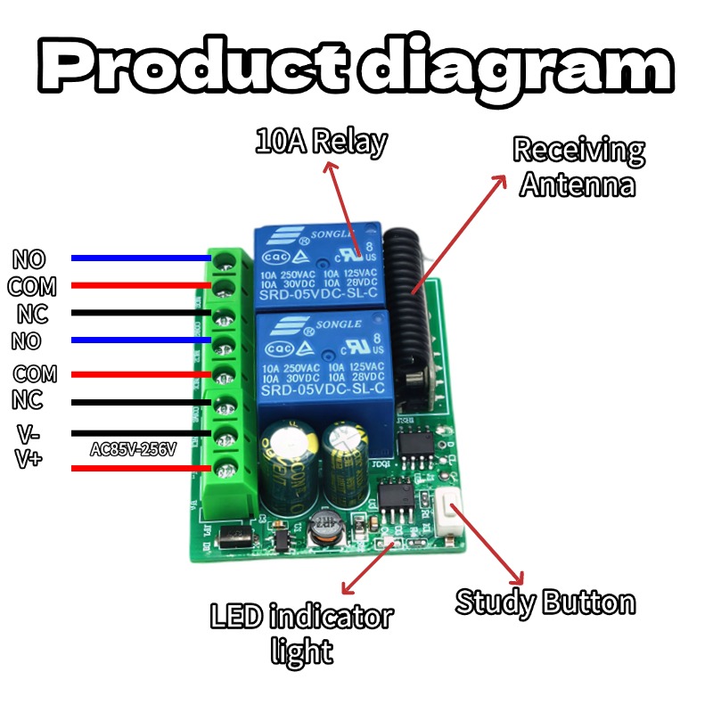 12V 24V 433Mhz RF Actuator Mot - 433Mhz Receiver Module 评论和价格