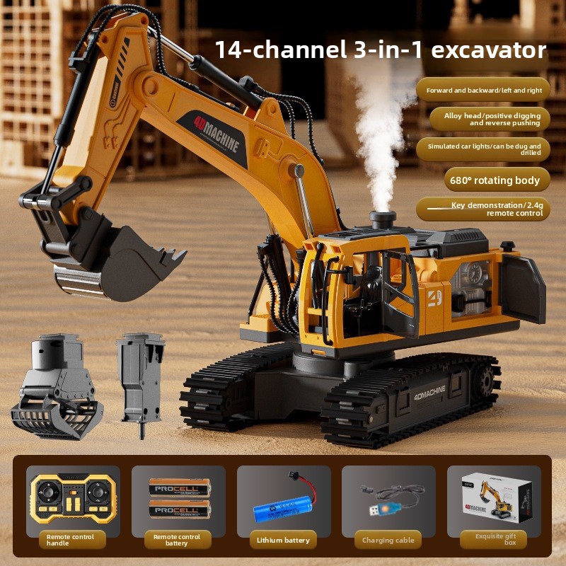 14CH 3-in-1 RC Alloy Excavator - Home Automation Tutorial 评论和价格