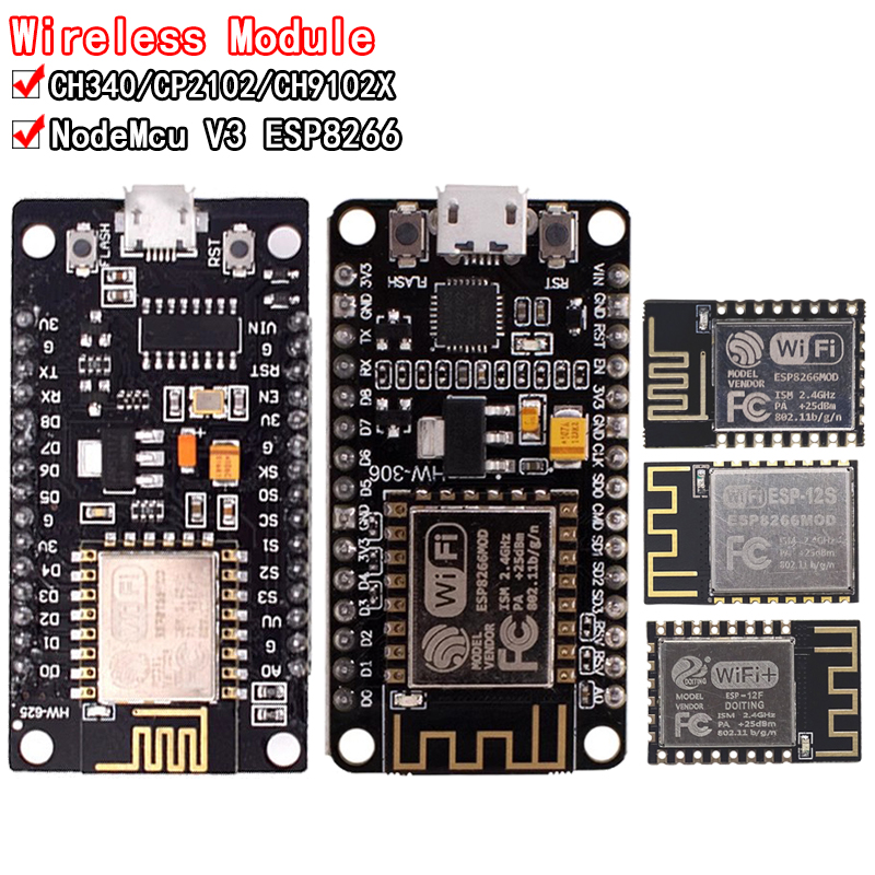 Wireless Module CH340/CP2102/C - Esp8266 Nodemcu Board 评论和价格