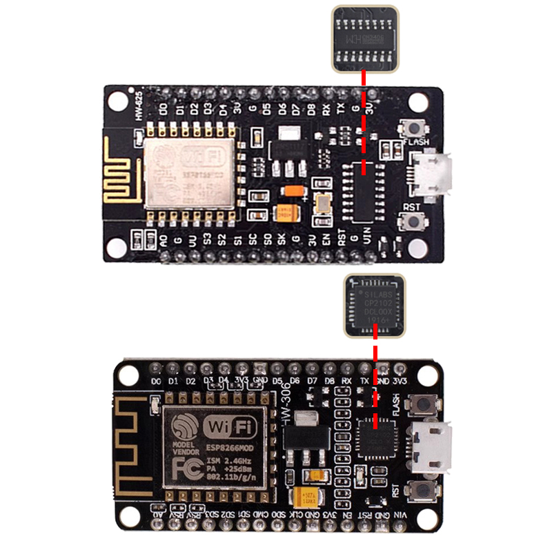 Wireless Module CH340/CP2102/C - Esp8266 Nodemcu Board 评论和价格