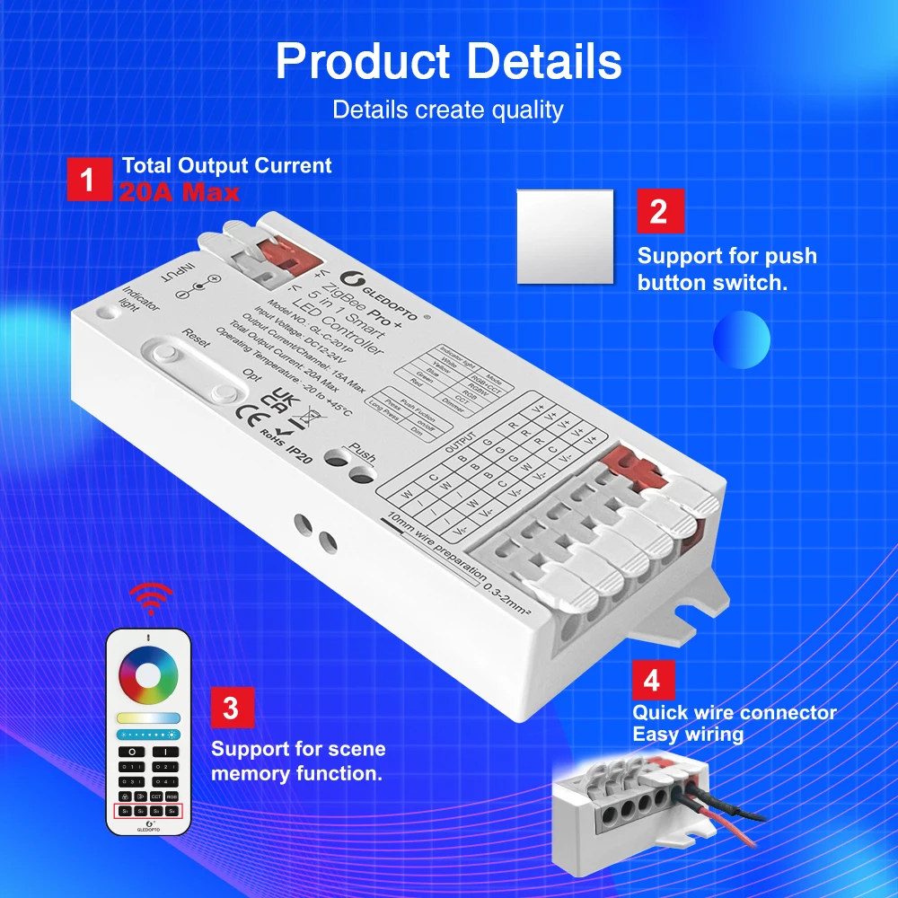 GLEDOPTO ZigBee 3.0 Pro+ 3 in  - Zigbee Coordinator Stick 评论和价格